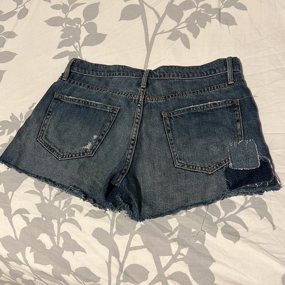 Patchwork Denim Shorts - image 2